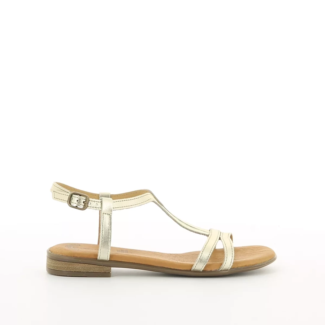 Image (2) de la chaussures Simplement B - Sandales et Nu-Pieds Or / Bronze / Platine en Cuir