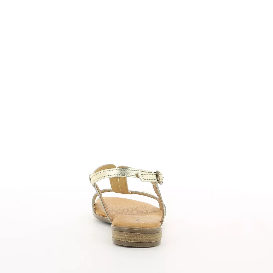 Image (3) de la chaussures Simplement B - Sandales et Nu-Pieds Or / Bronze / Platine en Cuir
