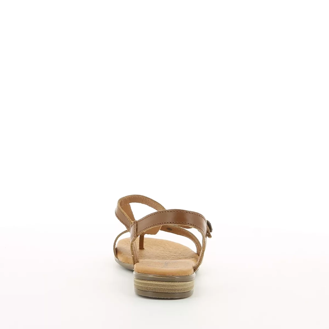 Image (3) de la chaussures Simplement B - Sandales et Nu-Pieds Cuir naturel / Cognac en Cuir