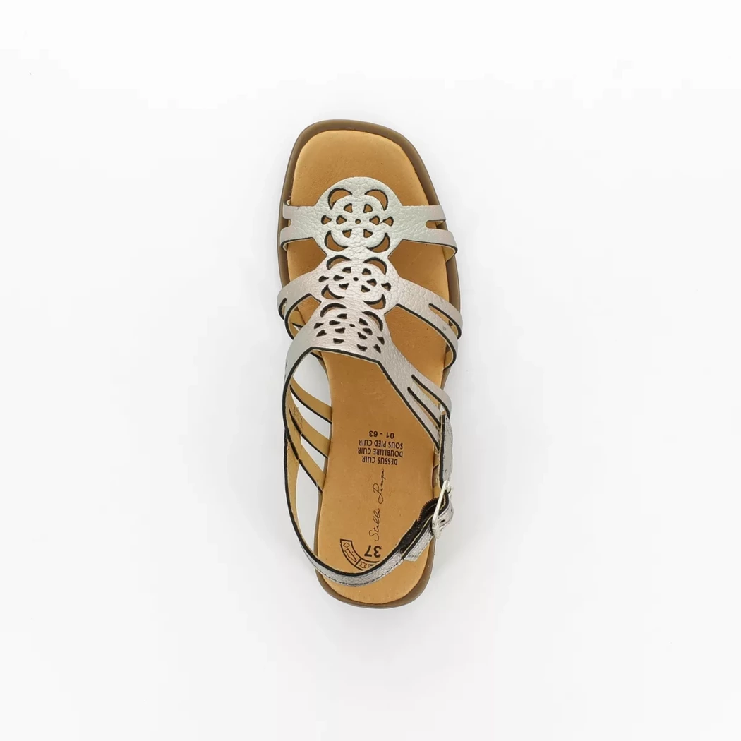 Image (6) de la chaussures Stella Pampa - Sandales et Nu-Pieds Or / Bronze / Platine en Cuir
