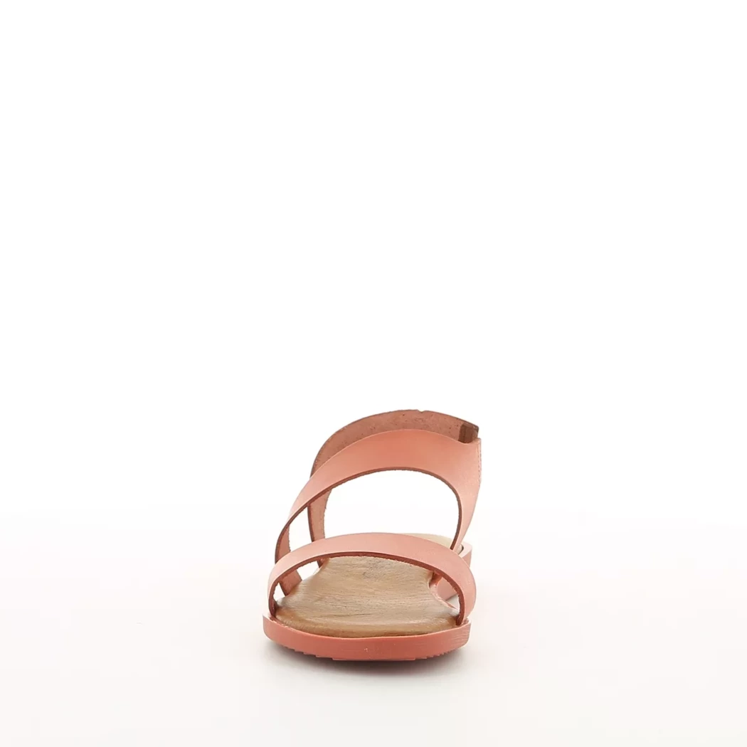 Image (5) de la chaussures Simplement B - Sandales et Nu-Pieds Rouge en Cuir