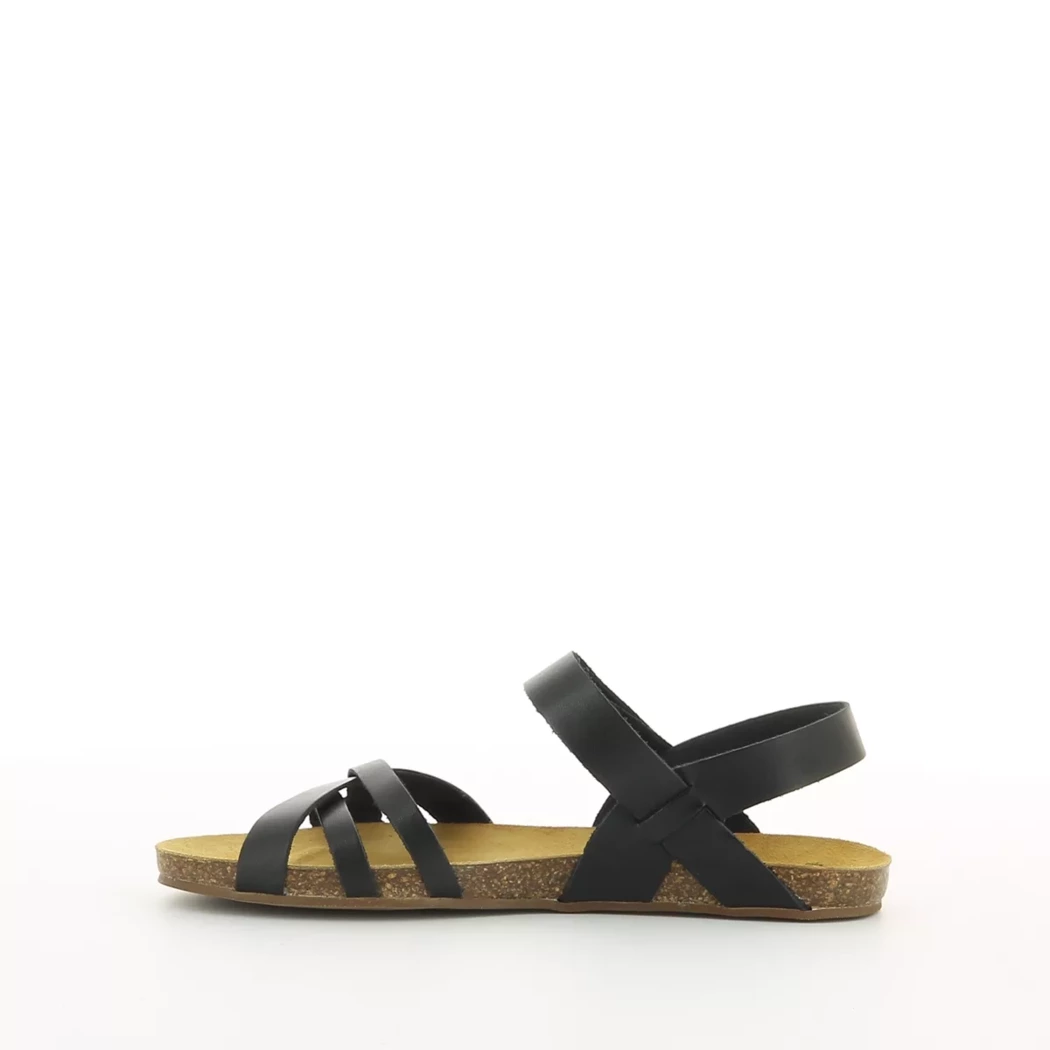 Image (4) de la chaussures Simplement B - Sandales et Nu-Pieds Noir en Cuir