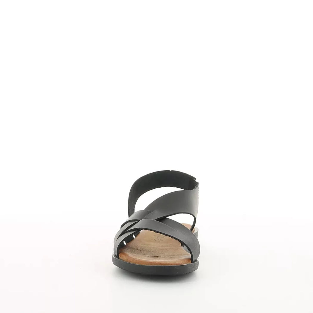 Image (5) de la chaussures Simplement B - Sandales et Nu-Pieds Noir en Cuir